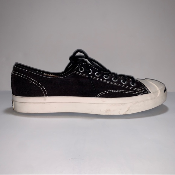 JACK PURCELL Canvas Converse Size 8.5 Black Mens - Picture 8 of 9